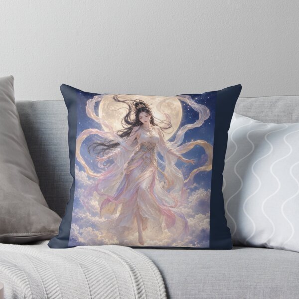 Item preview, Celestial Moon Maiden – Japanese Heavenly Goddess in Flowing Robes designed and sold by Kurekou Lab.
