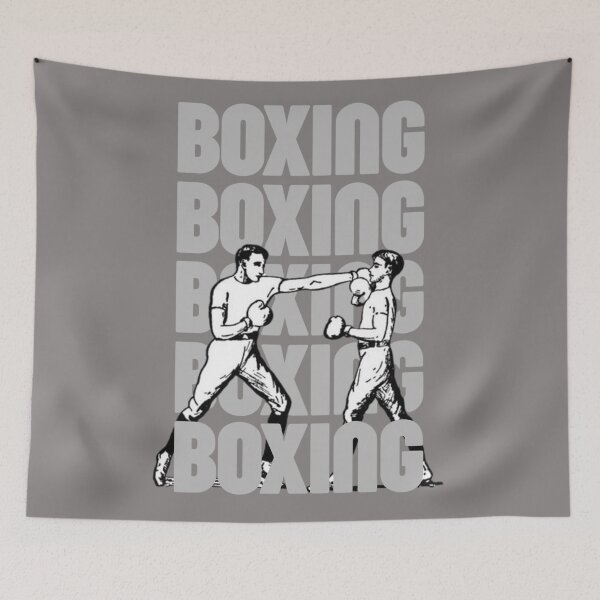 Item preview, Vintage Boxing T-Shirt / Retro Boxers Illustration Repeat Text Tee designed and sold by PodunkClothing.
