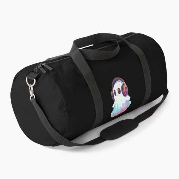 Item preview, Cute Pastel Iridescent Ghost Listening to Music with Headphones designed and sold by GrimNest.