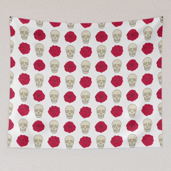 Item preview, Illustration with red roses and skulls designed and sold by RizikCat.
