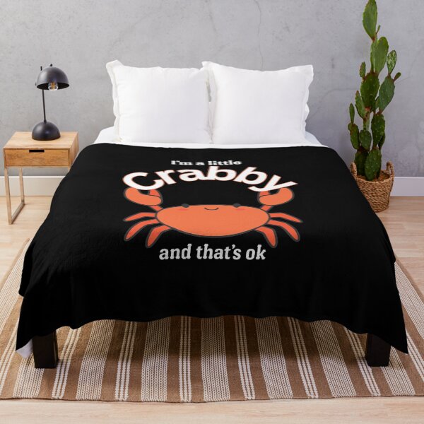Item preview, I'm a Little Crabby and That's Ok Cute Red Crab Pun designed and sold by SunandShade.