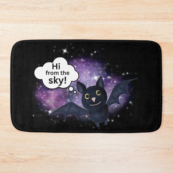 Item preview, Friendly Bat Greeting Hi from the Sky! designed and sold by SunandShade.