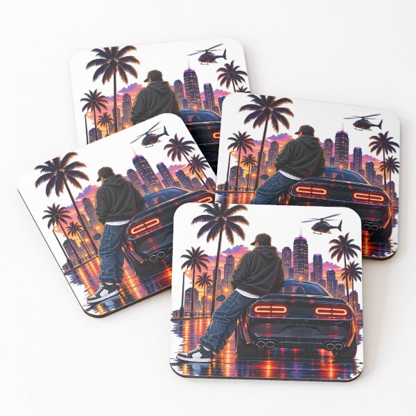 Item preview, Big Dreams Urban Night Streetwear Car Art designed and sold by TinyWeird.