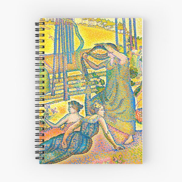 Item preview, Lair du soir by Henri Edmond Cross - Pointillist Garden Wall Art, Women Resting Beneath Trees, Neo-Impressionist Vintage Art Print designed and sold by RickE.
