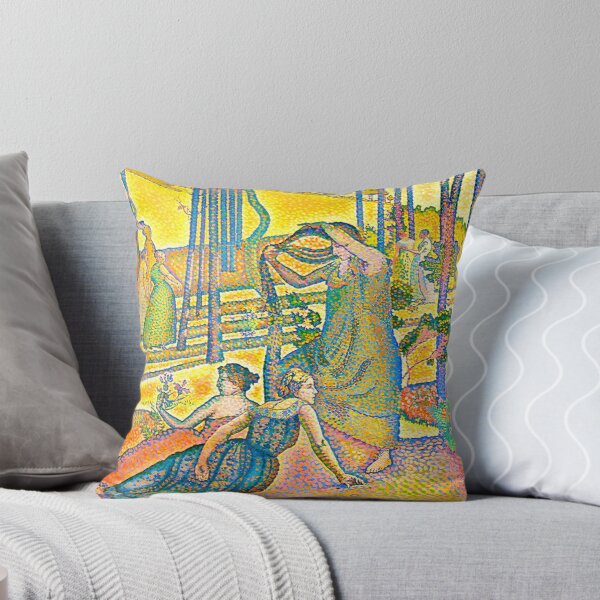 Item preview, Lair du soir by Henri Edmond Cross - Pointillist Garden Wall Art, Women Resting Beneath Trees, Neo-Impressionist Vintage Art Print designed and sold by RickE.