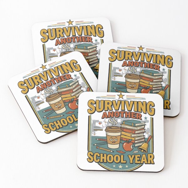 Item preview, Surviving Another School Year – Funny Teacher Back to School Design designed and sold by Brain shot.