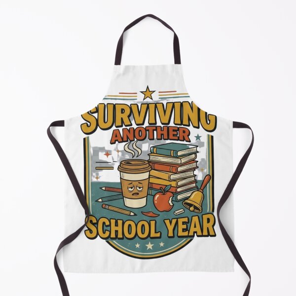 Item preview, Surviving Another School Year – Funny Teacher Back to School Design designed and sold by Brain shot.