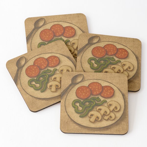 Item preview, Vintage Pepperoni Plate Illustration with Vegetables designed and sold by PandaTShirtShop.