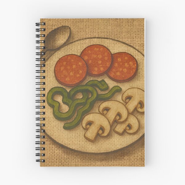 Item preview, Vintage Pepperoni Plate Illustration with Vegetables designed and sold by PandaTShirtShop.