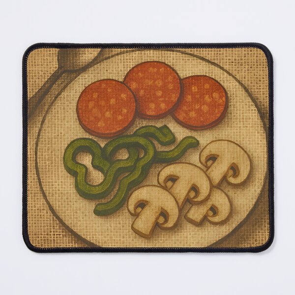 Item preview, Vintage Pepperoni Plate Illustration with Vegetables designed and sold by PandaTShirtShop.