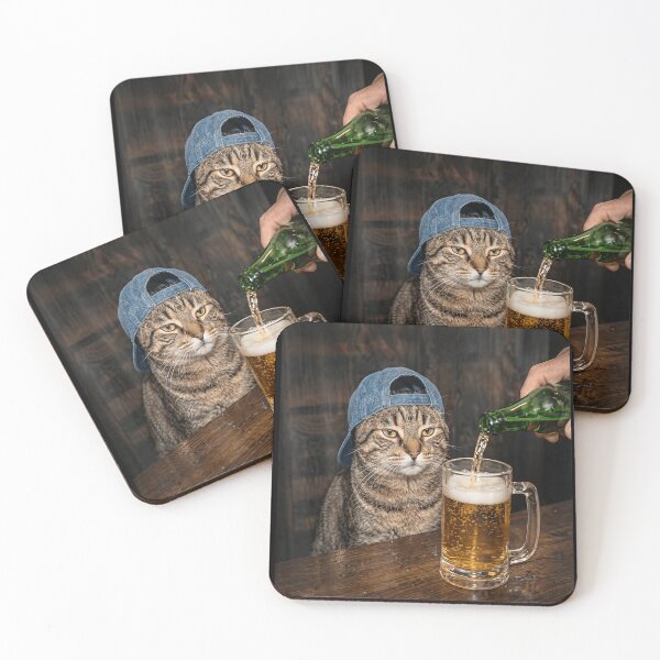Item preview,  Cat Smoking Beer Meme  designed and sold by BASKF.