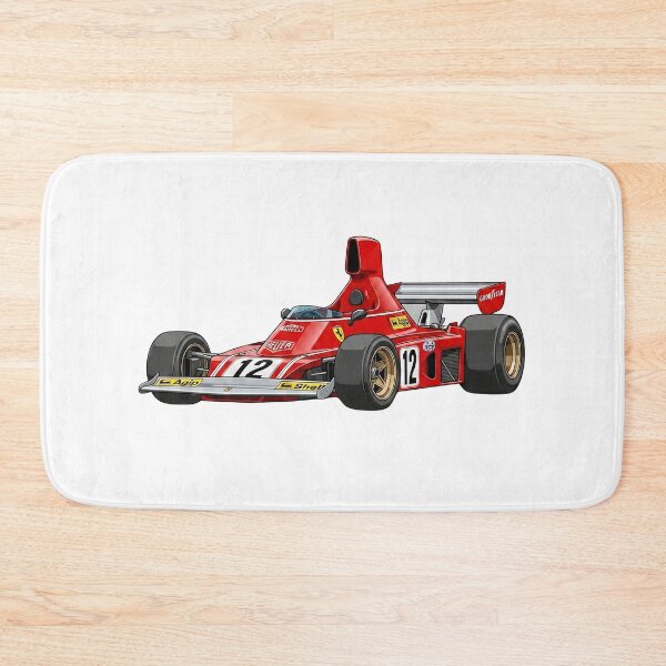 Item preview, 1974 Ferrari 312 B3 Niki Lauda Vintage F1 Grand Prix Racing Car Illustration designed and sold by Motorline44.
