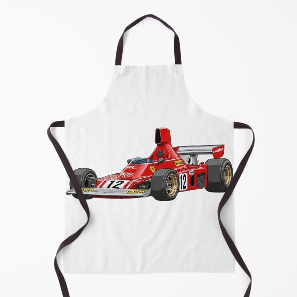 Item preview, 1974 Ferrari 312 B3 Niki Lauda Vintage F1 Grand Prix Racing Car Illustration designed and sold by Motorline44.