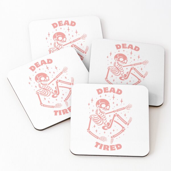 Item preview, Dead Tired | Funny Skeleton | Halloween  designed and sold by The Turquoise Brush.