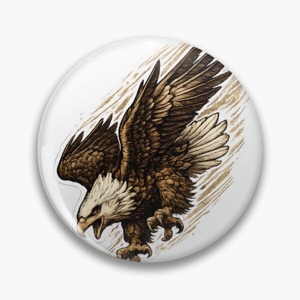 Item preview, Vintage Bald Eagle Freedom Wildlife designed and sold by CreativeMindsetLab.