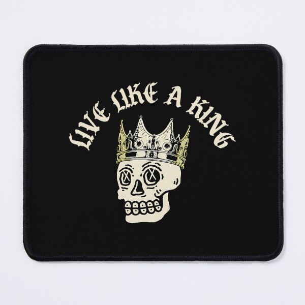 Item preview, Live Like A King Vintage Skeleton Skull Quote designed and sold by wayne-hanz.
