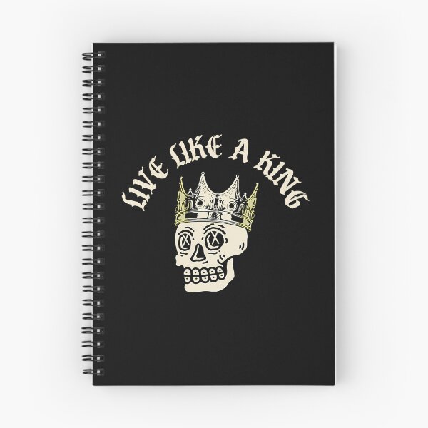 Item preview, Live Like A King Vintage Skeleton Skull Quote designed and sold by wayne-hanz.