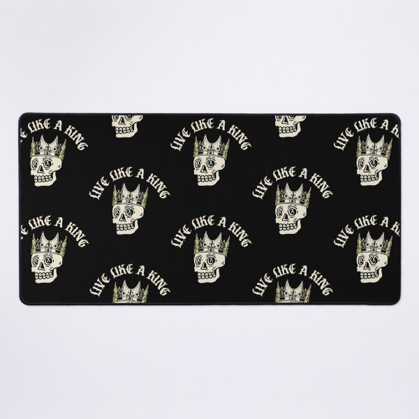 Item preview, Live Like A King Vintage Skeleton Skull Quote designed and sold by wayne-hanz.