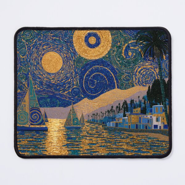 Item preview, Fine art intricate harbor scene with sailboat designed and sold by dcrc.