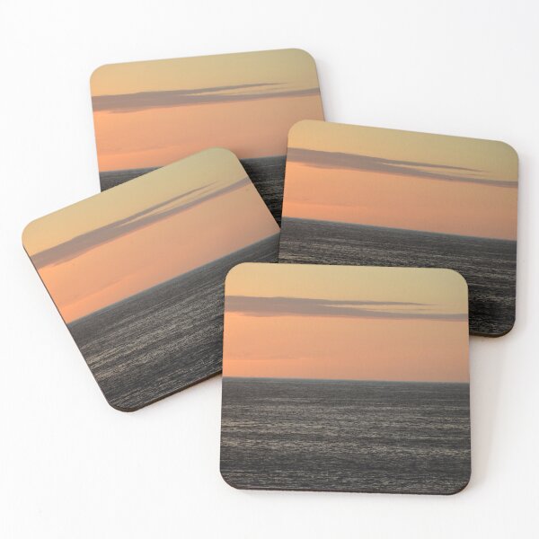 Item preview, Minimalist Sunset Horizon Over Calm Ocean Waters designed and sold by MiraNadaPrints.
