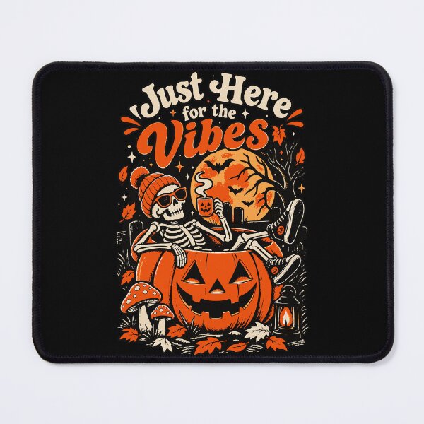 Item preview, Just Here for the Vibes Skeleton Halloween designed and sold by Sunday.Supply.