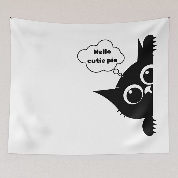 Item preview, Hello Cutie Pie – Cute Funny Cartoon Character Design designed and sold by Kruti Collection.