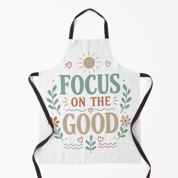 Item preview, Focus on the Good Retro Floral Design designed and sold by digital.stickerperso.com.
