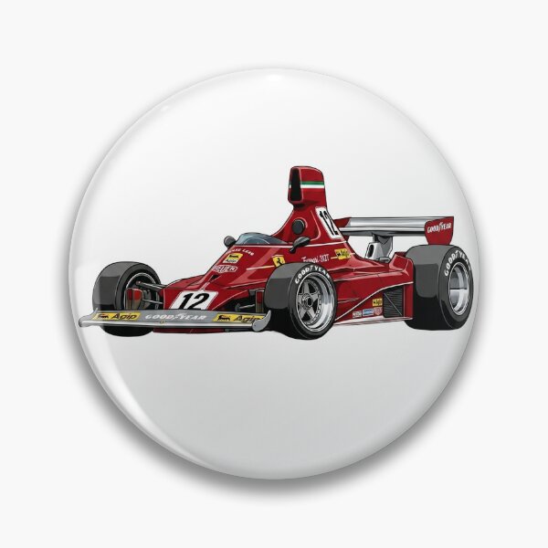 Item preview, 1975 Ferrari 312T Niki Lauda World Champion F1 Racing Car Illustration designed and sold by Motorline44.