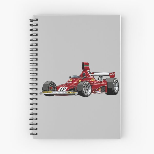 Item preview, 1975 Ferrari 312T Niki Lauda World Champion F1 Racing Car Illustration designed and sold by Motorline44.