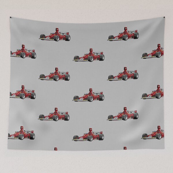 Item preview, 1975 Ferrari 312T Niki Lauda World Champion F1 Racing Car Illustration designed and sold by Motorline44.