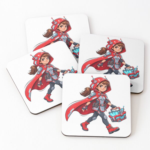 Item preview, Cyberpunk Sci-Fi Girl – Futuristic Warrior Character designed and sold by Nubian Style.