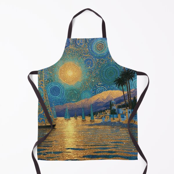 Item preview, Fine art intricate harbor scene with sailboat designed and sold by dcrc.