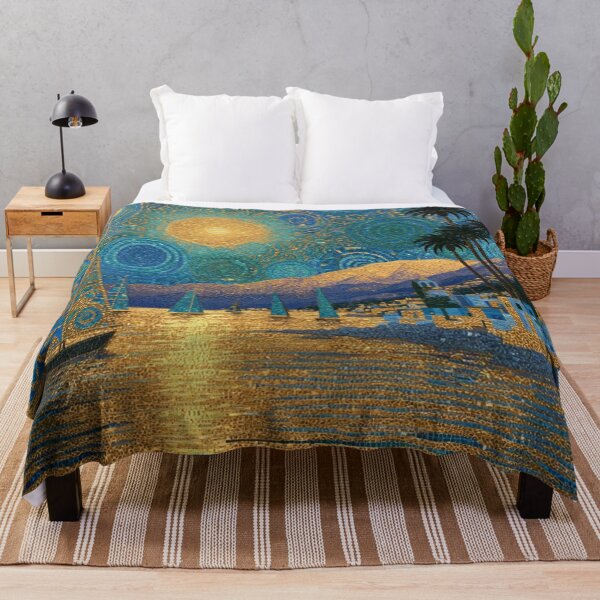 Item preview, Fine art intricate harbor scene with sailboat designed and sold by dcrc.