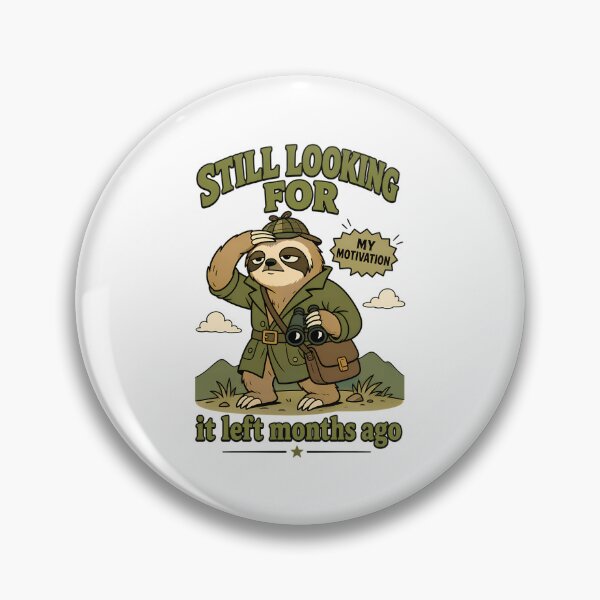Item preview, Sloth Detective Searching For Motivation designed and sold by lavon-searles.
