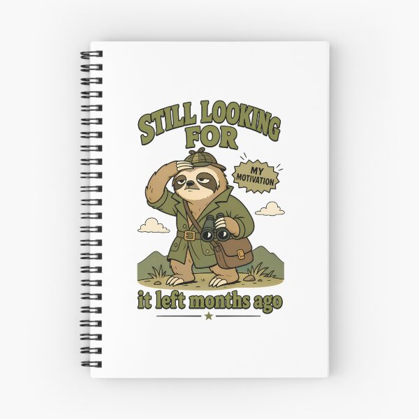 Item preview, Sloth Detective Searching For Motivation designed and sold by lavon-searles.