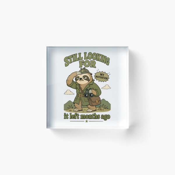 Item preview, Sloth Detective Searching For Motivation designed and sold by lavon-searles.