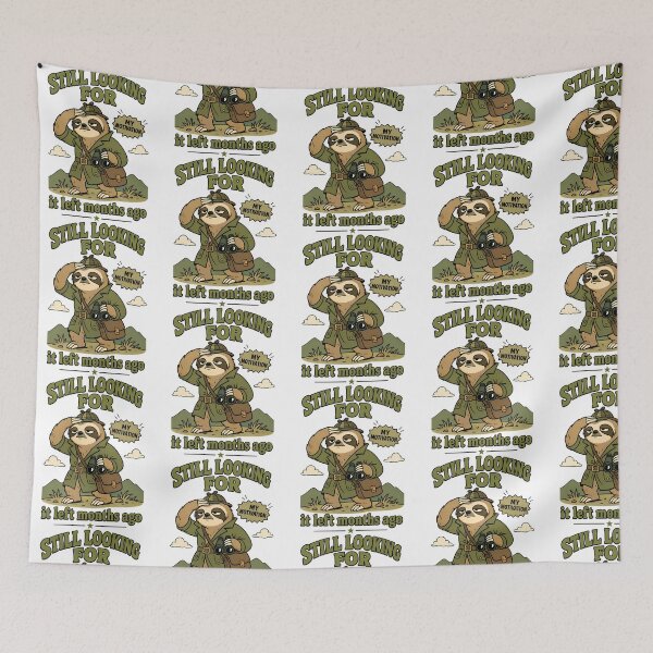 Item preview, Sloth Detective Searching For Motivation designed and sold by lavon-searles.