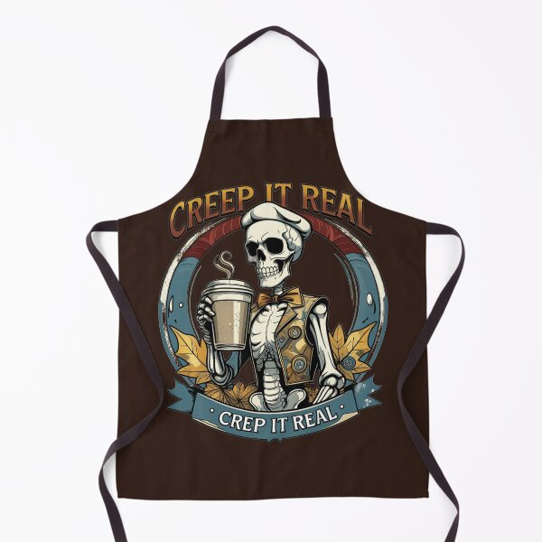 Item preview, Creep It Real Skeleton Barista Vintage Autumn Coffee designed and sold by KeySeen.