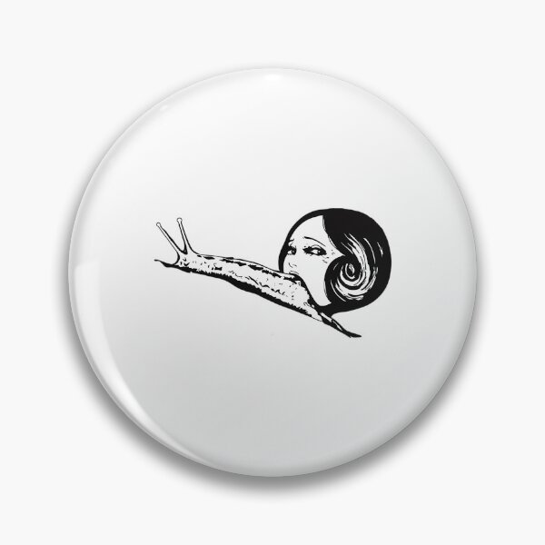 Item preview, Snail Spiral Horror Manga Girl Head designed and sold by lavon-searles.