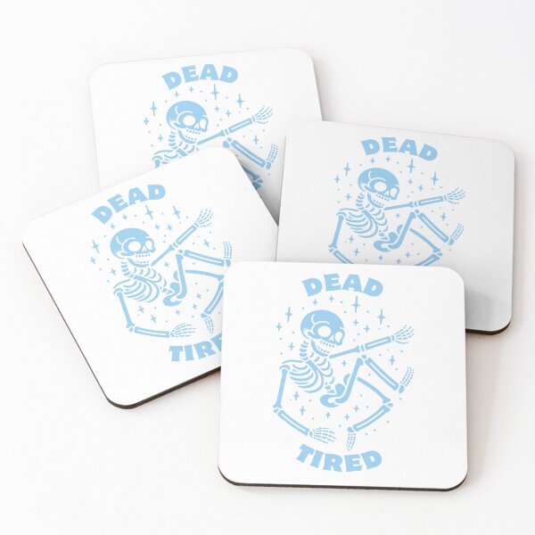 Item preview, Dead Tired | Funny Skeleton | Halloween  designed and sold by The Turquoise Brush.