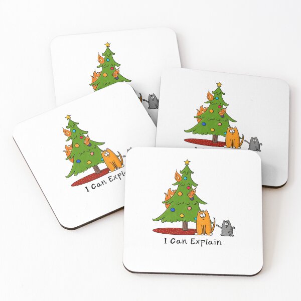 Item preview, I Can Explain Funny Christmas Cats designed and sold by Tales by Chelle.