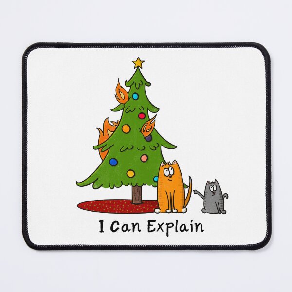 Item preview, I Can Explain Funny Christmas Cats designed and sold by Tales by Chelle.