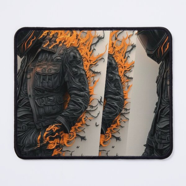Item preview, Fiery Flame Biker Leather Jacket Art designed and sold by DKSH1234.