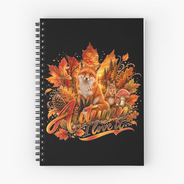 Item preview, Autumn I Love It – Fox, Squirrel & Forest Magic designed and sold by HeyFajnaLinja.
