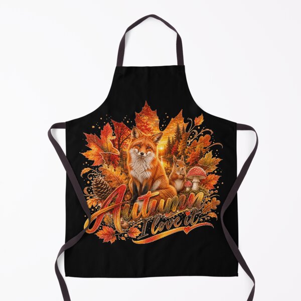 Item preview, Autumn I Love It – Fox, Squirrel & Forest Magic designed and sold by HeyFajnaLinja.