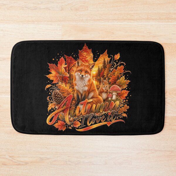 Item preview, Autumn I Love It – Fox, Squirrel & Forest Magic designed and sold by HeyFajnaLinja.