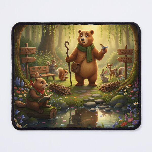 Item preview, Caring for the Woodland Trail | Happy Beaver Adventures designed and sold by Clothes With Smiling Animals Walt Gral.