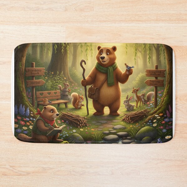 Item preview, Caring for the Woodland Trail | Happy Beaver Adventures designed and sold by Clothes With Smiling Animals Walt Gral.