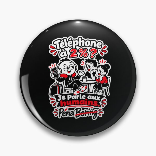 Item preview, Phone at 2%? I'm talking to humans – Antisocial humor T-shirt designed and sold by J-Impression.
