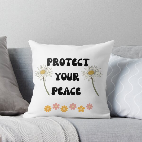 Item preview, Protect Your Peace Retro Groovy Daisy Floral Mental Health designed and sold by Jelicint.